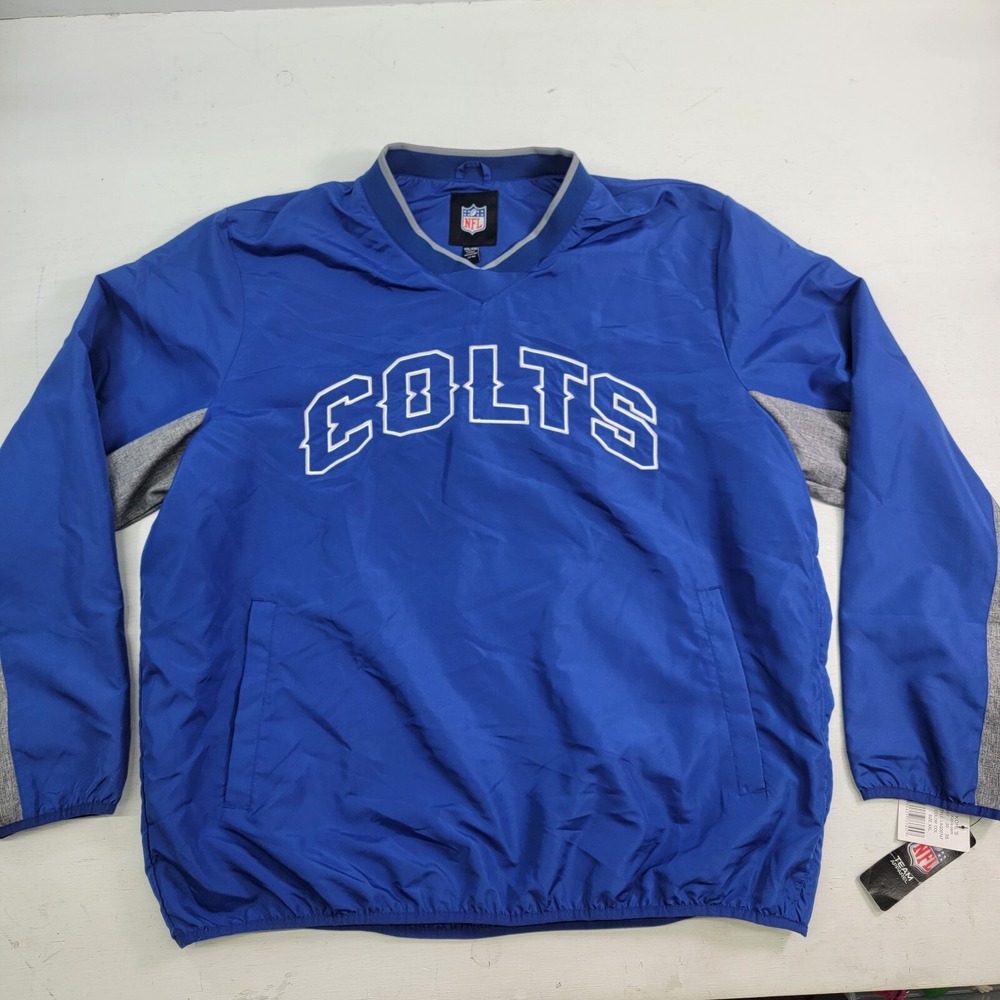 NFL G-III Indianapolis Colts Pullover Side Zip Jacket Windbreaker Men Sz 2XL NWD